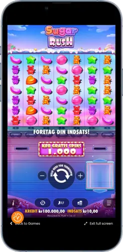 Start Sugar Rush spillet