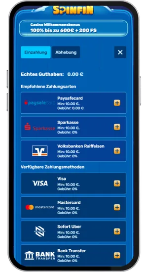 Einzahlungsmethoden für Sugar Rush in €